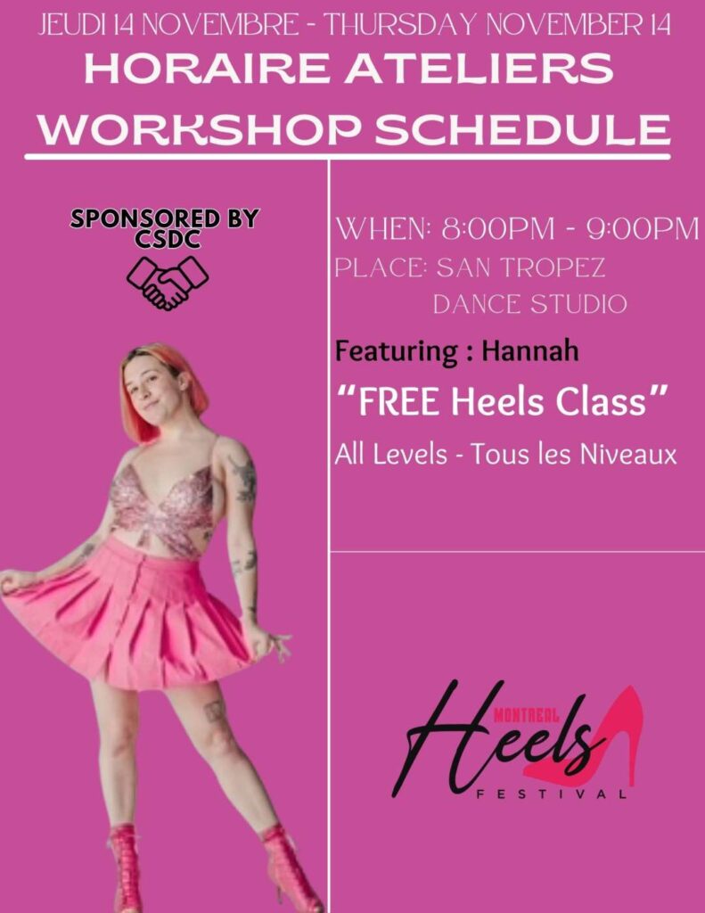 FREE Heels Class with Hannah Cochrane